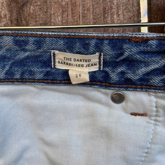 MADEWELL Darted Barrel-Leg Jeans Dobbins Light Wash 26 - Picture 9 of 11